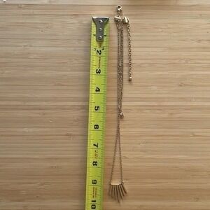 Gold Layered Necklace with Geometric Fan Pendant for Women New this is cool